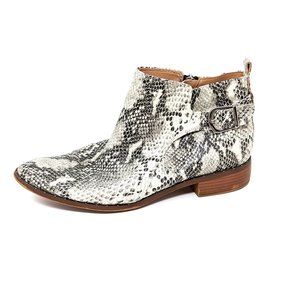 Steven by Steve Madden Womens 11 Chavi Snake Leather Studded Ankle Booties Zip